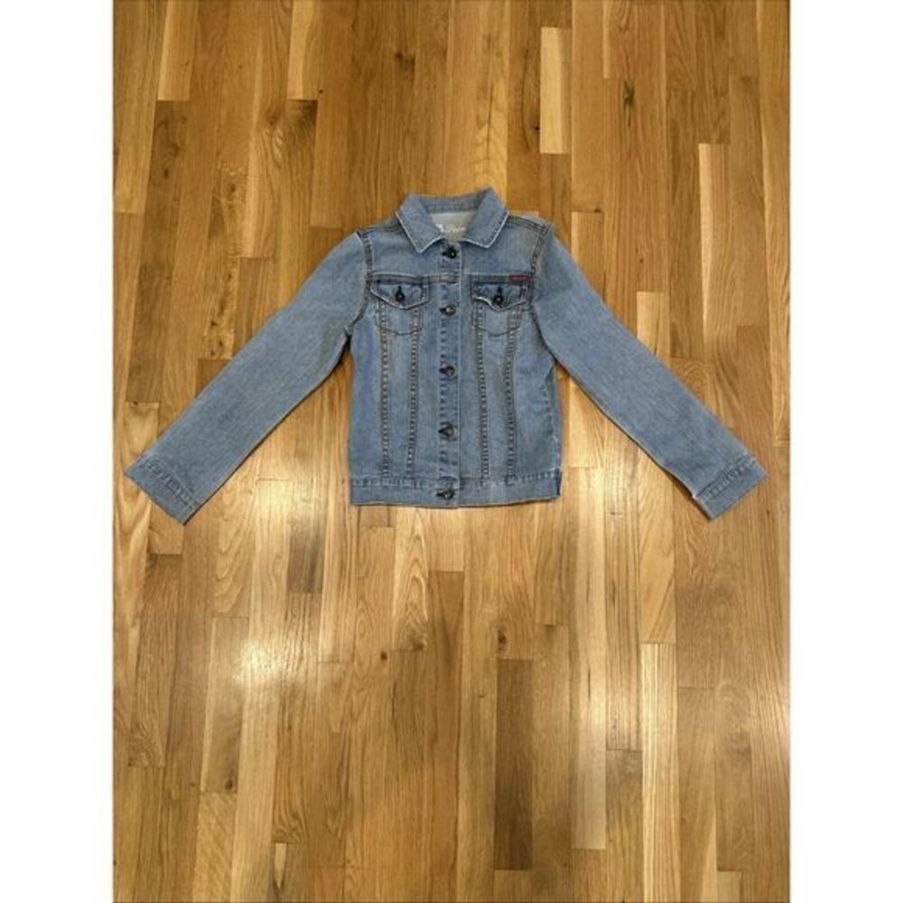 Guess Premium Denim‎ Jean Button Up Jacket Girl Teens Size XL 15-16